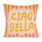 Hello Honey® 18" Orange & Yellow Ciao Bella Accent Pillow